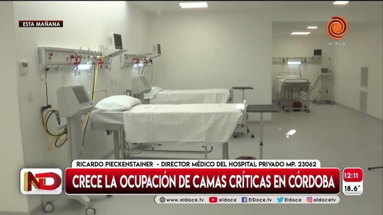 Ocupación de camas: cuál es la situación en las clínicas de Córdoba
