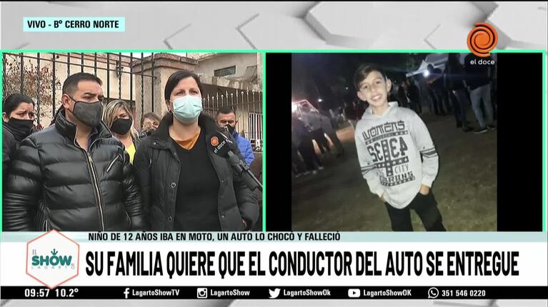 Piden justicia por el chico de 12 años que murió atropellado