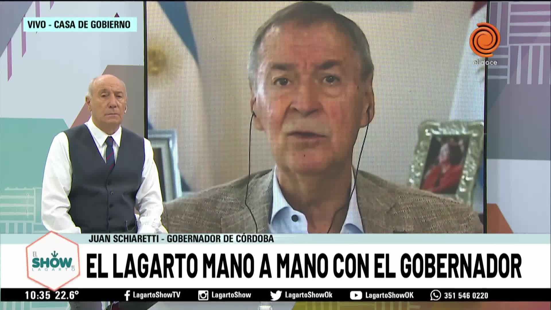 Schiaretti y las elecciones, en El Show del Lagarto