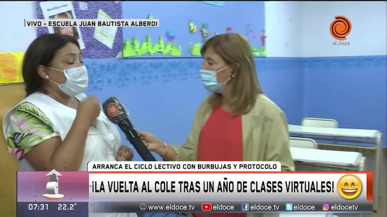 El inicio de clases en Córdoba: la emoción de los docentes