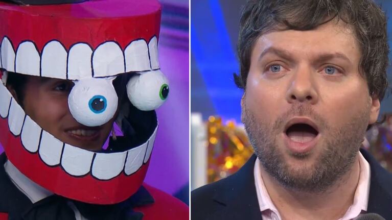El extravagante disfraz de un cosplayer impactó a Guido Kaczka en Los 8 Escalones