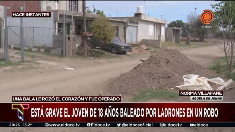 La desesperación de la abuela del joven baleado en barrio Ituzaingó anexo