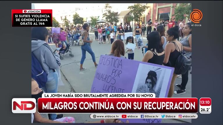 Cómo está la joven atacada brutalmente por su novio en La Cumbre