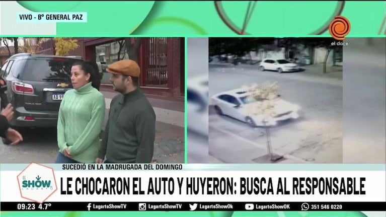 Busca al conductor que le chocó el auto y huyó