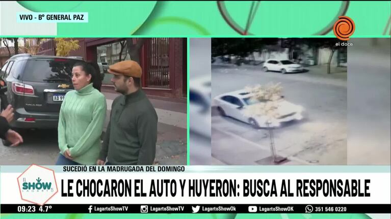 Busca al conductor que le chocó el auto y huyó