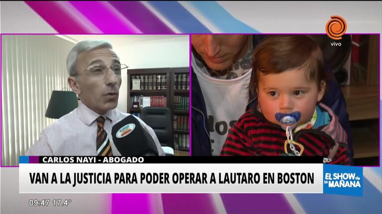 Van a la justicia para poder operar a Lauti en Estados Unidos