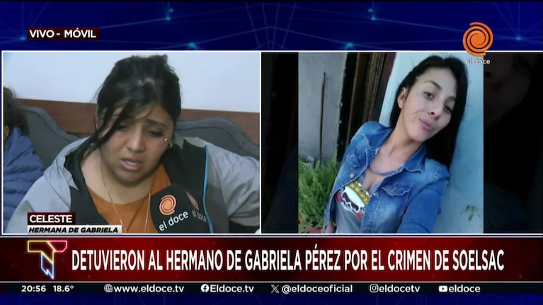 La familia de Gabriela Pérez negó que su hermano detenido esté implicado en el asesinato 