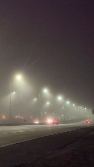 Amanecer bajo la niebla en Córdoba