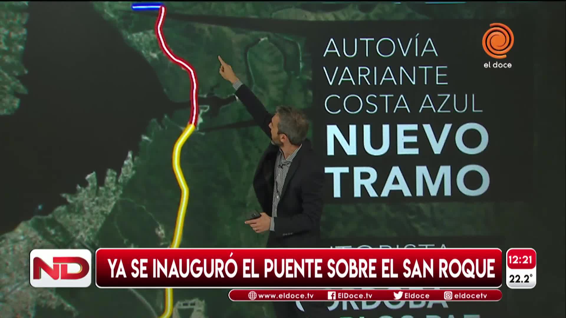 Se inauguró el nuevo puente sobre el Lago San Roque