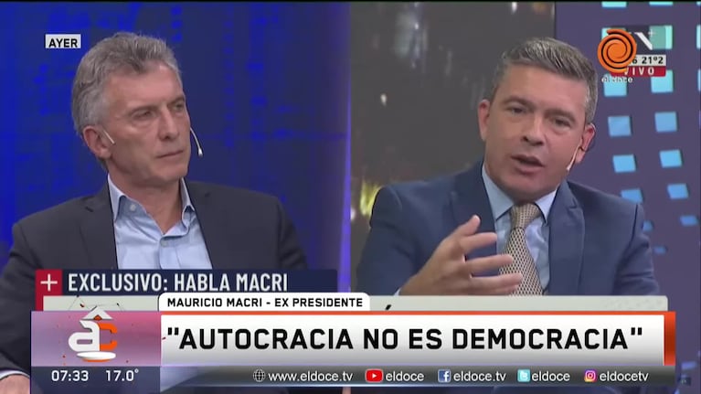 Macri cuestionó al Gobierno y explicó su particular zoom