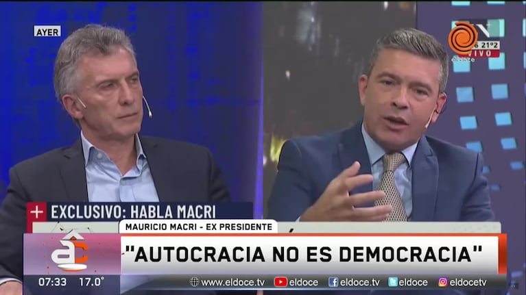 Macri cuestionó al Gobierno y explicó su particular zoom