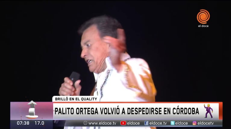 Palito Ortega se volvió a despedir de Córdoba con una noche única