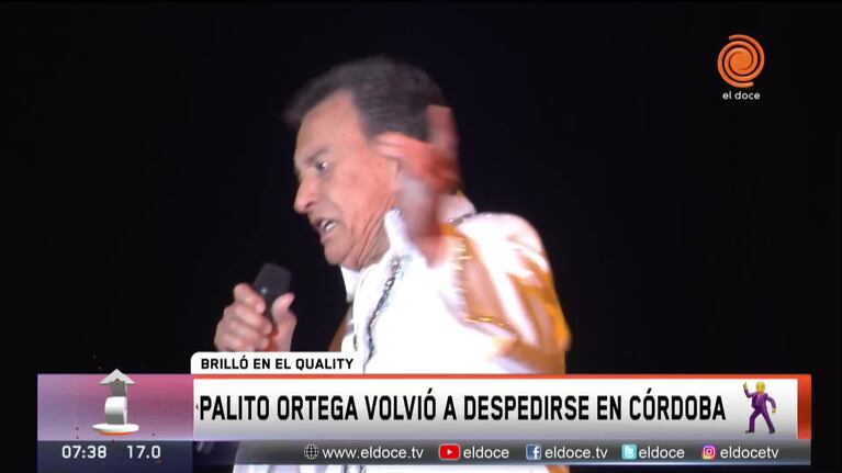 Palito Ortega se volvió a despedir de Córdoba con una noche única