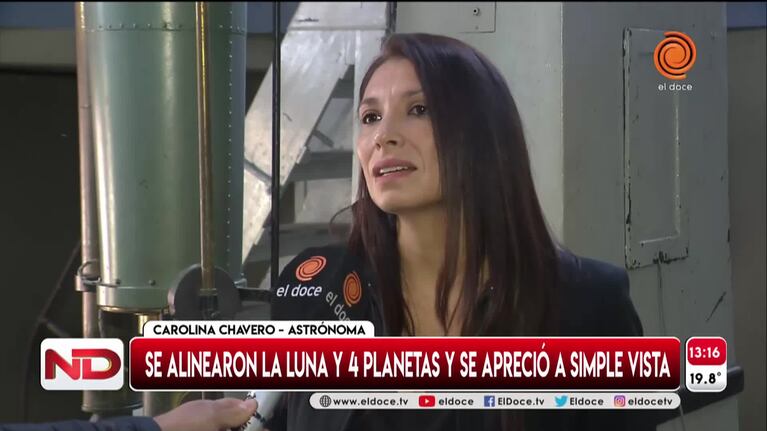 Saturno, Marte, Venus y Júpiter se alinearon y se sumó la Luna