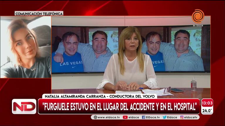 Habló la mujer testigo del fatal choque en Los Reartes