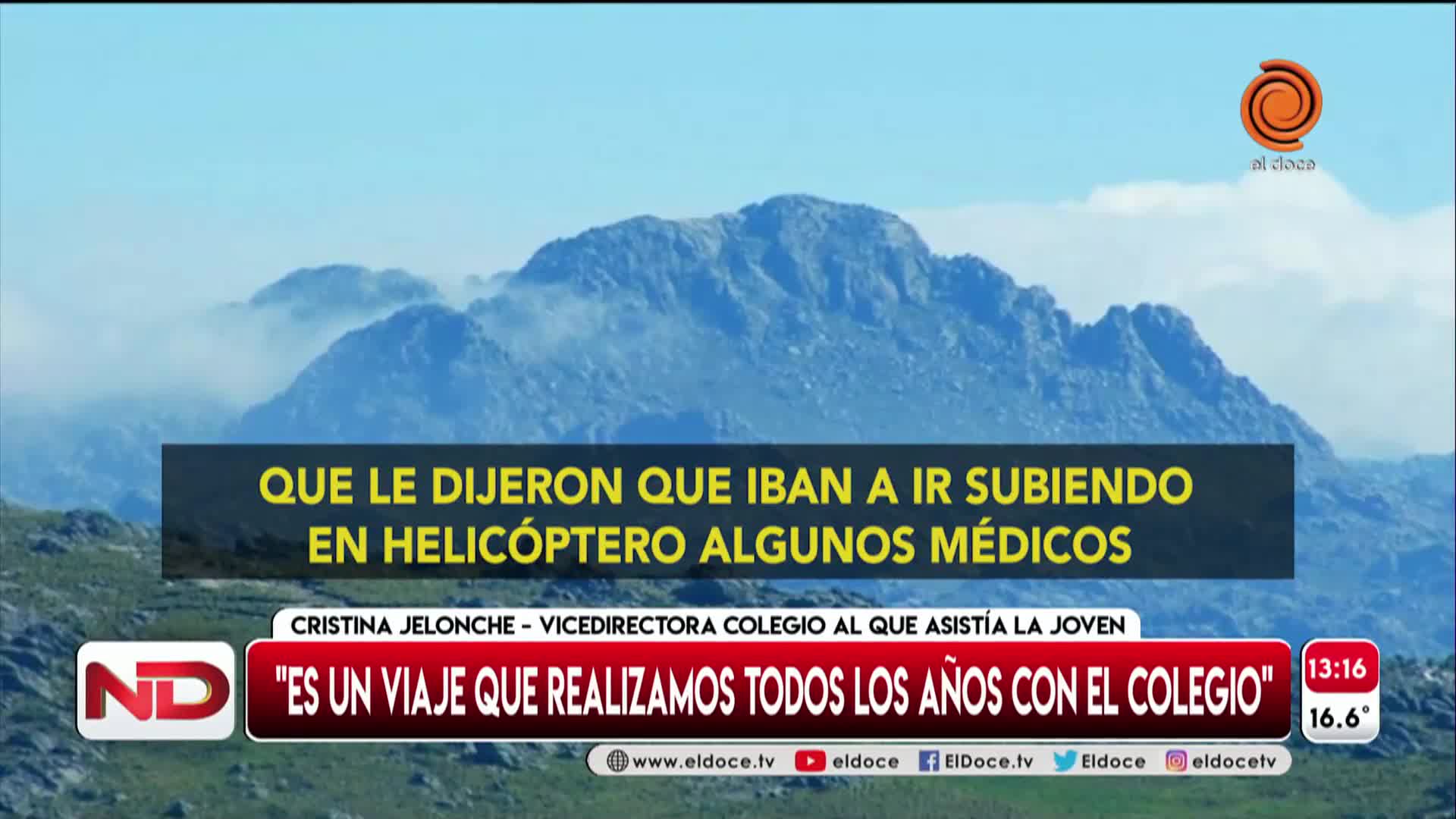 La respuesta de la escuela por la estudiante muerta en el Champaquí