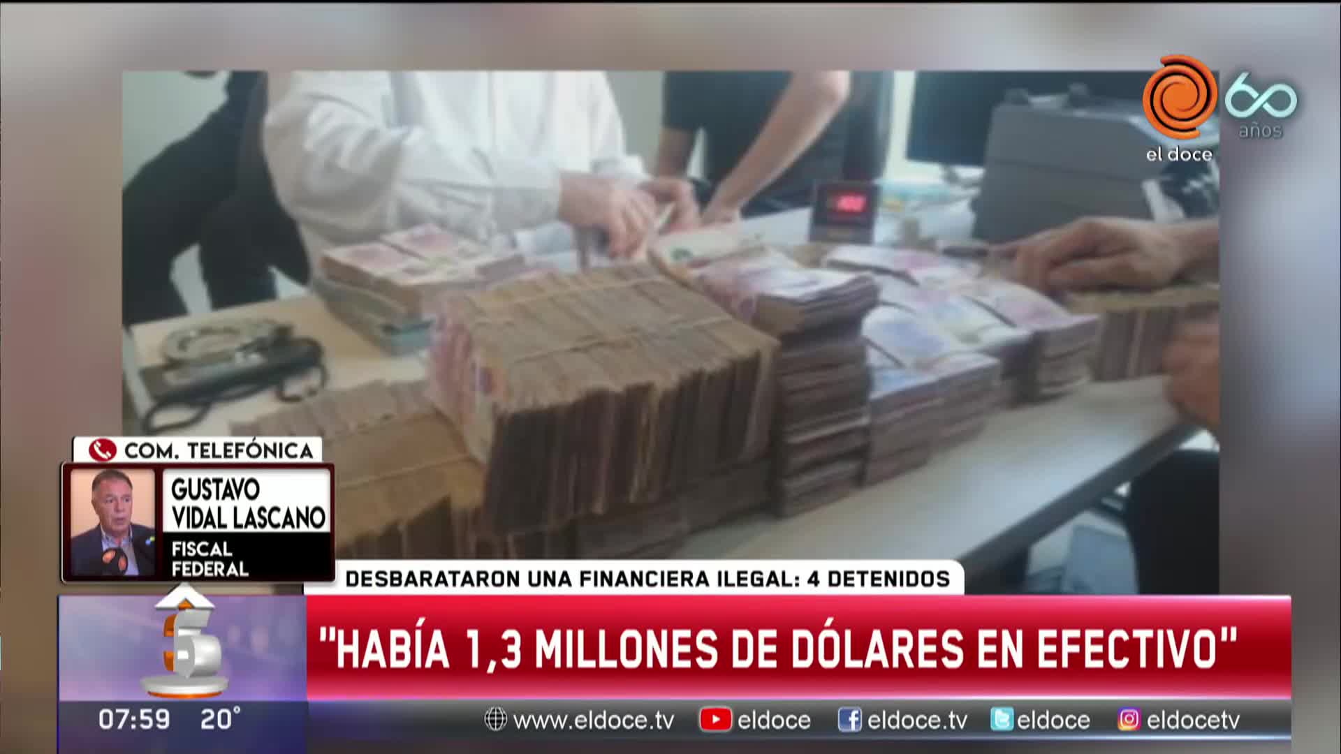 Desbaratan una financiera en Villa Belgrano