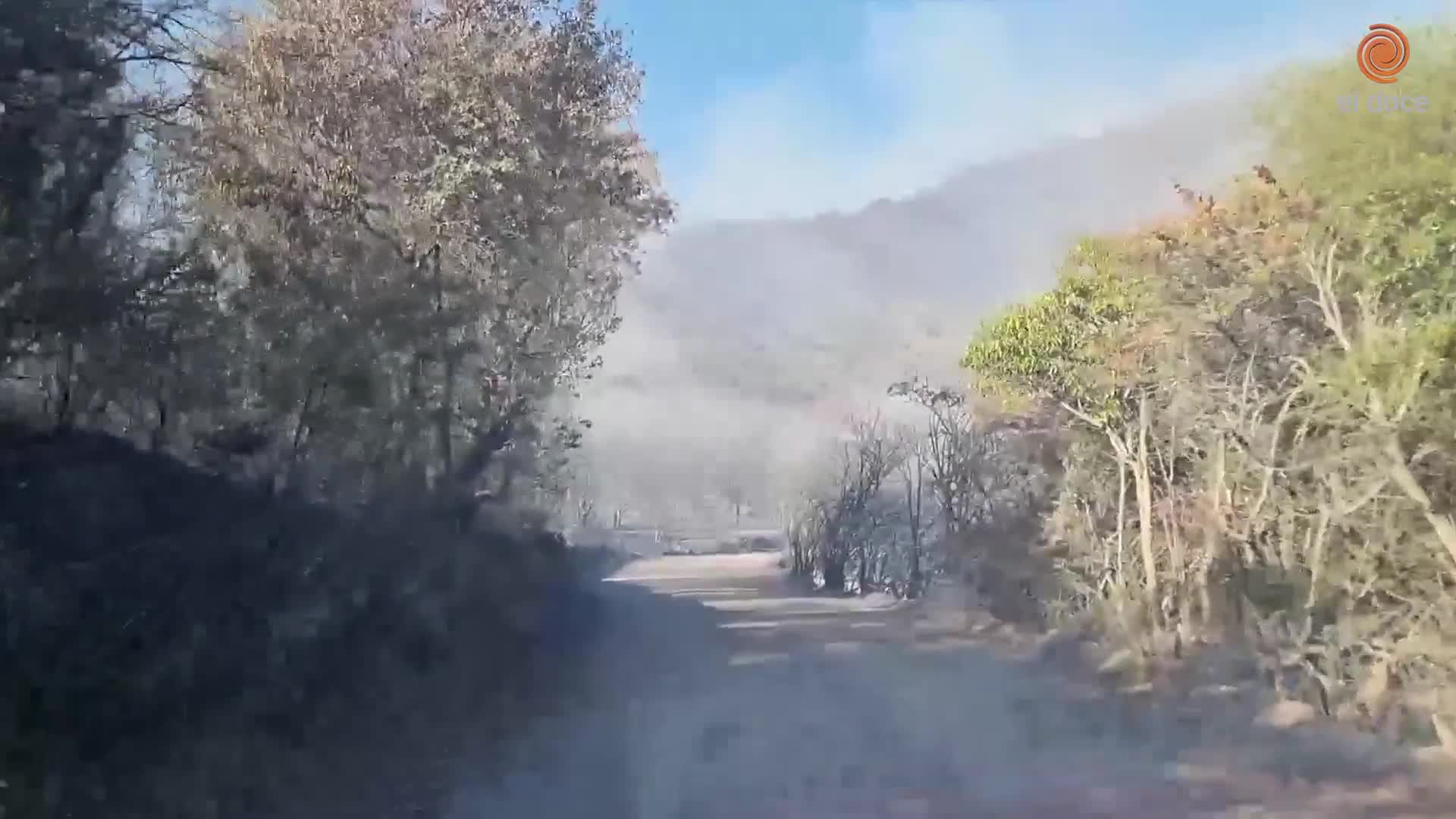 El Doce en los incendios de Punilla