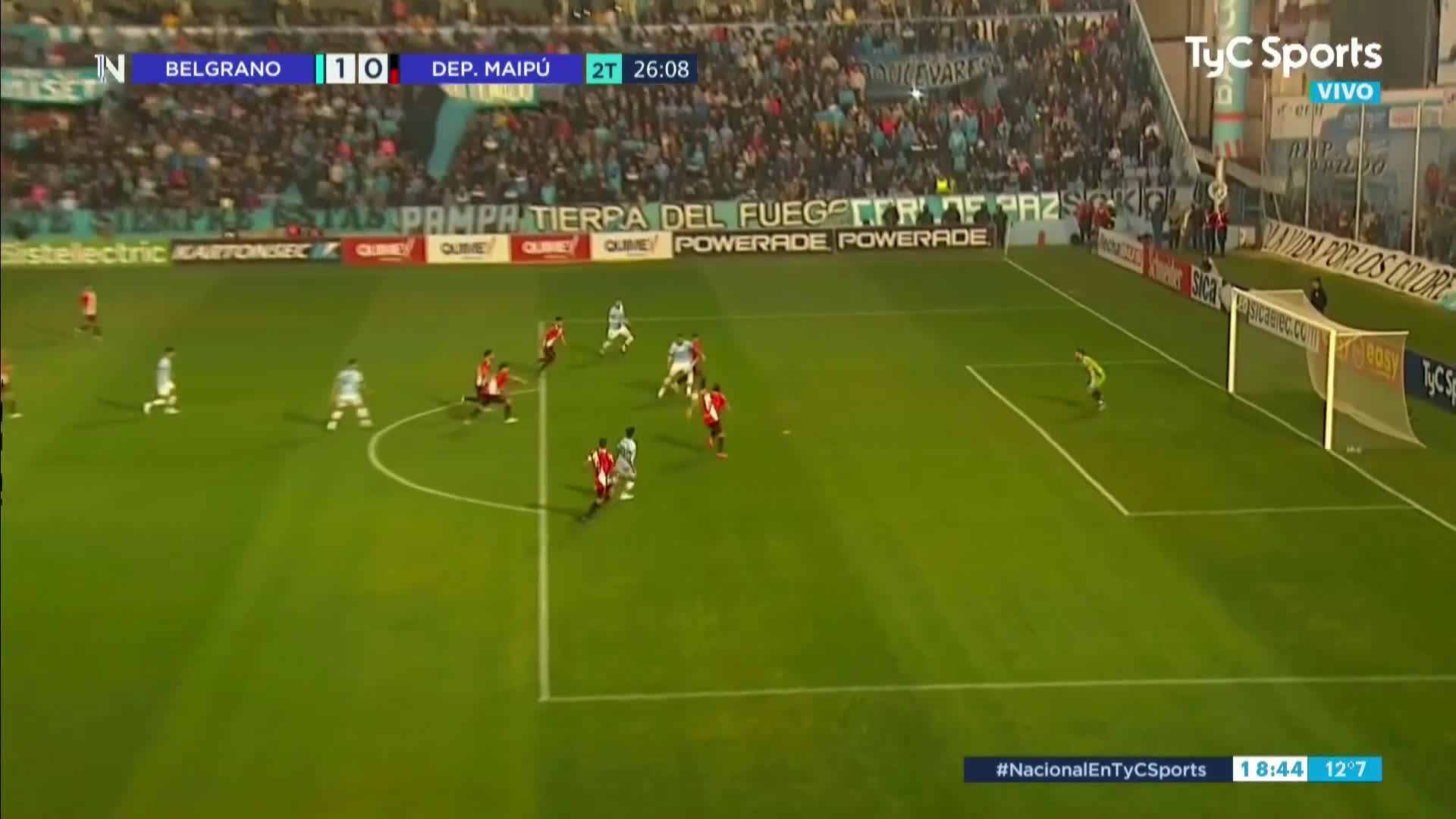 El gol de Maxi Comba puso en ventaja a Belgrano