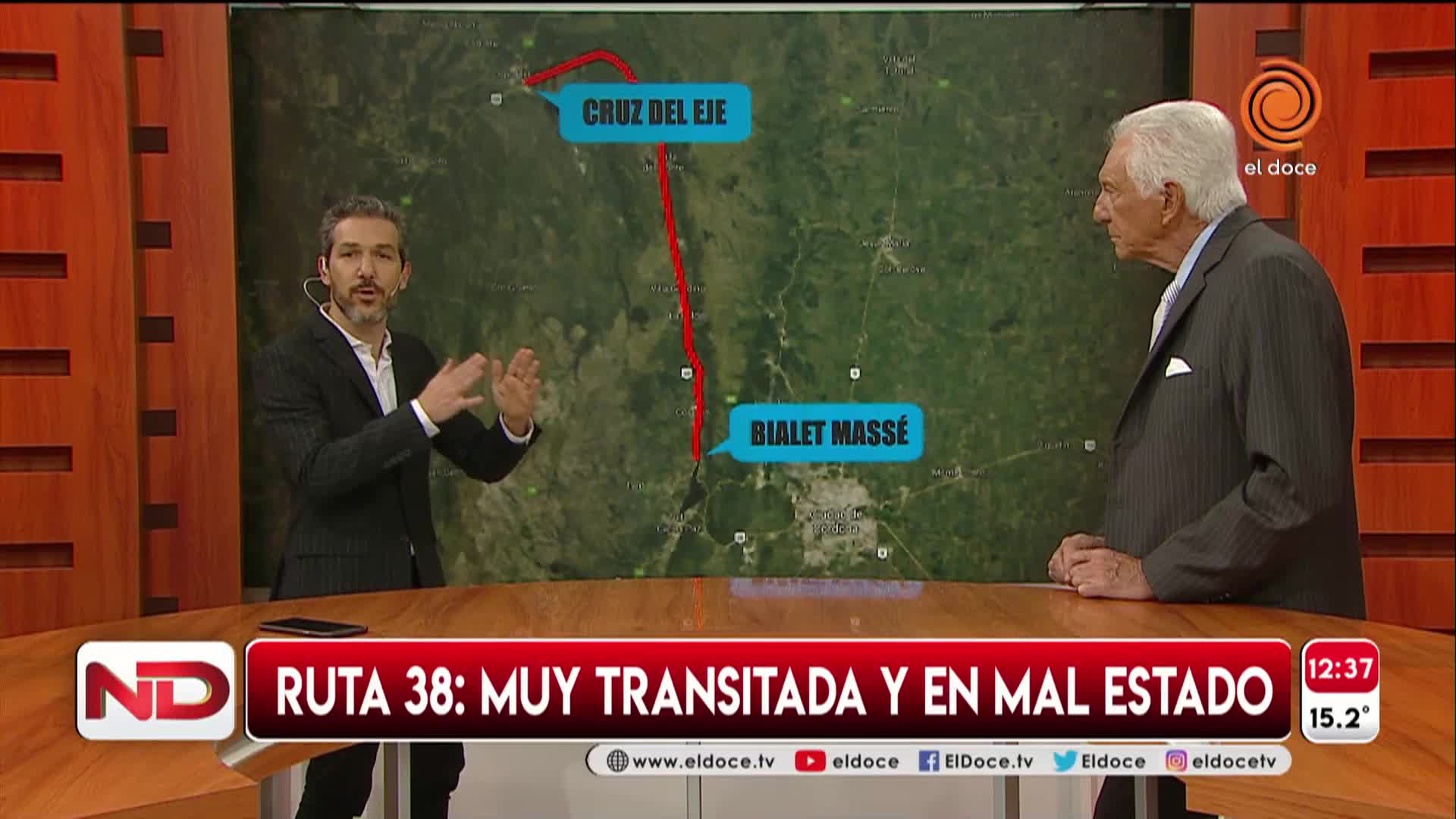 Peligro en la ruta nacional 38: muy transitada y en mal estado