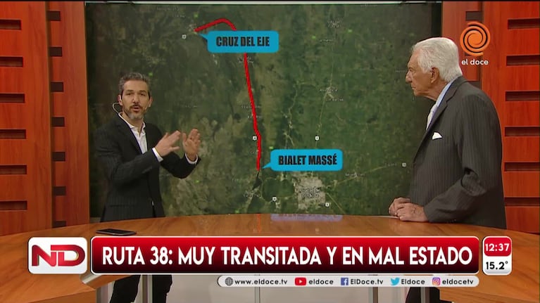 Peligro en la ruta nacional 38: muy transitada y en mal estado