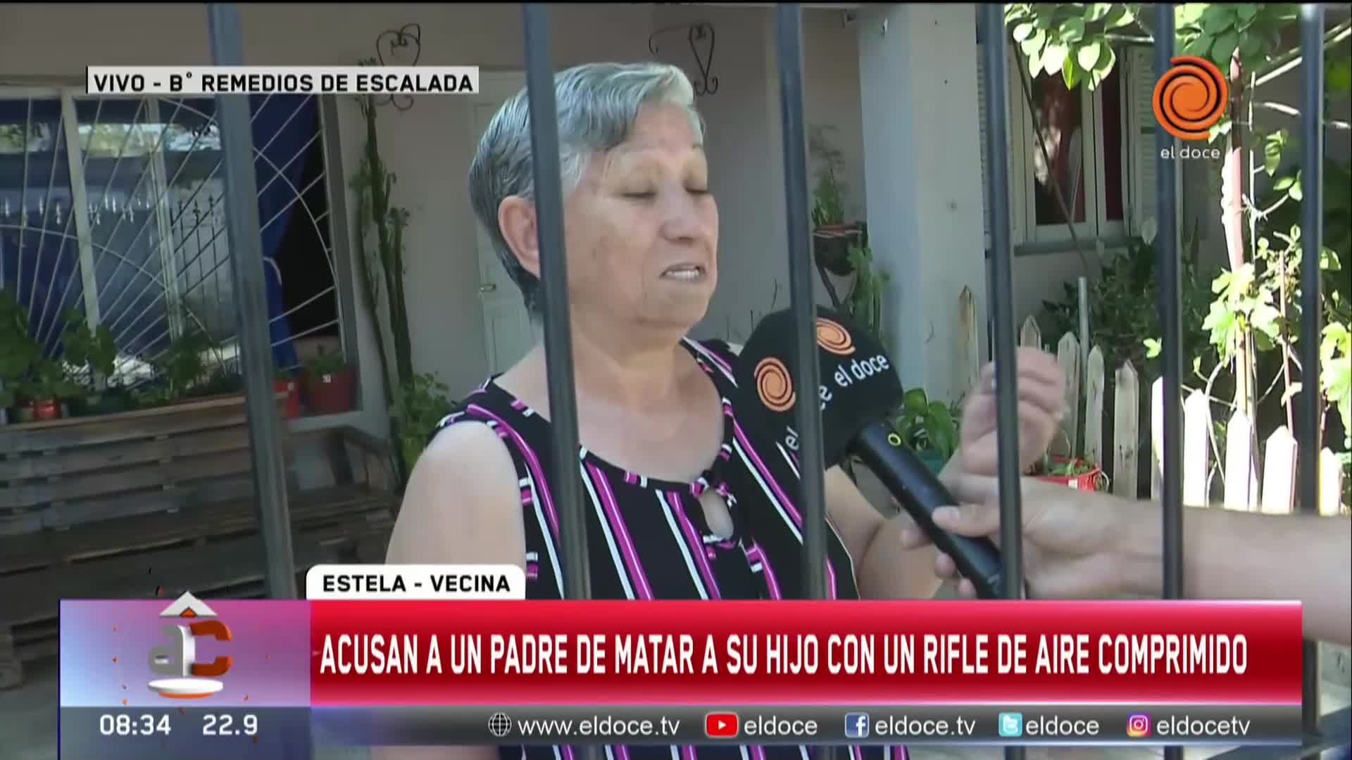 Una vecina vio al padre que mató a su hijo con un rifle de aire comprimido