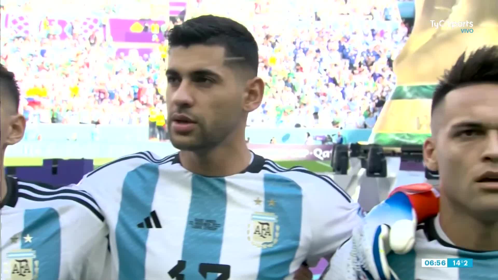 Así sonó el himno argentino en el debut de la Scaloneta