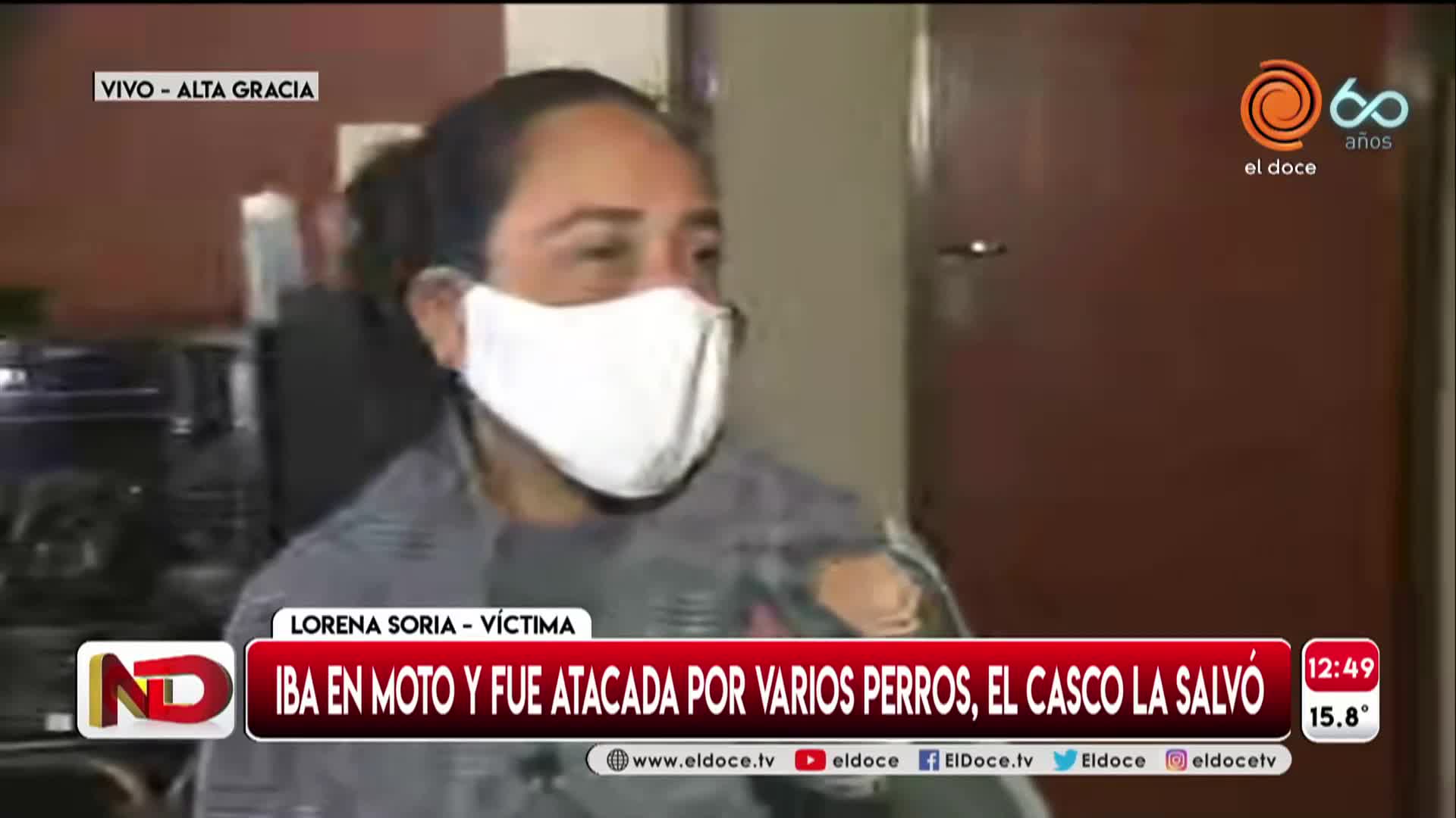 "Los perros me arrancaron la carne de los brazos"