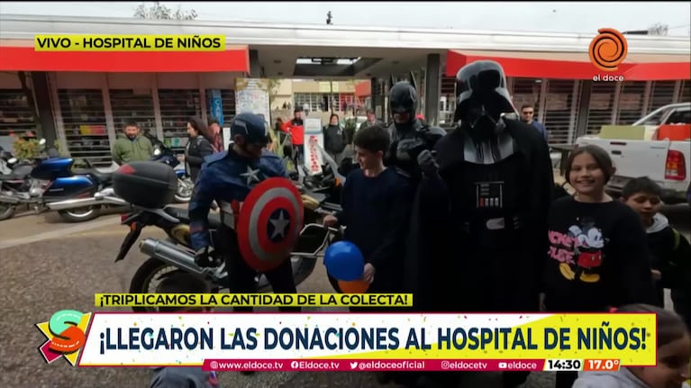 Emotivas historias por las donaciones para el Hospital de Niños