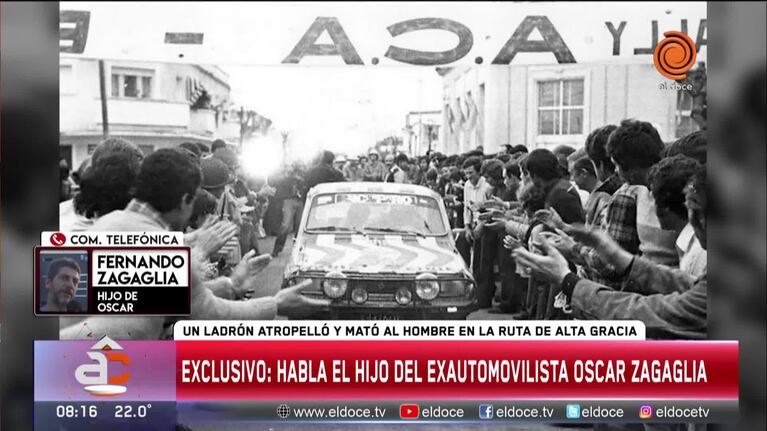 Mataron a Oscar Zagaglia: el recuerdo de su hijo