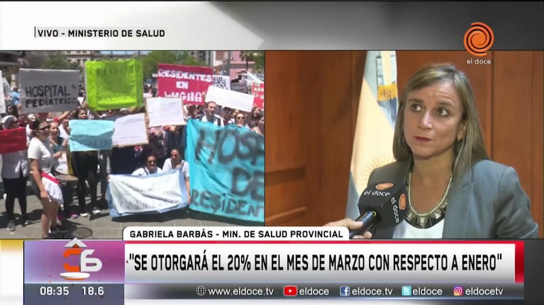 Paro en hospitales de Córdoba: Barbás destacó la recomposición salarial