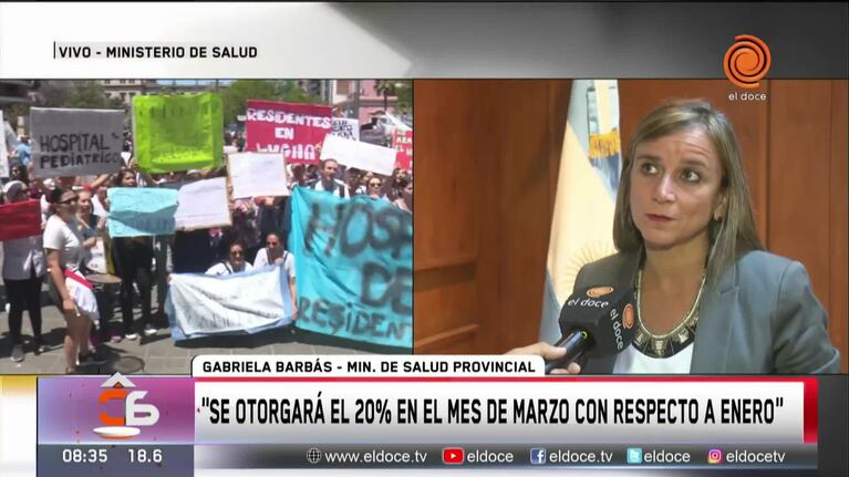 Paro en hospitales de Córdoba: Barbás destacó la recomposición salarial