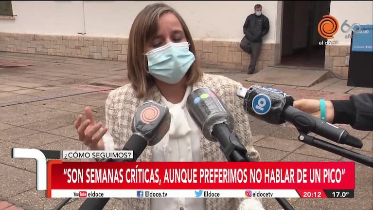 Gabriela Barbás y el coronavirus en Córdoba: "Preferimos no hablar de un pico"