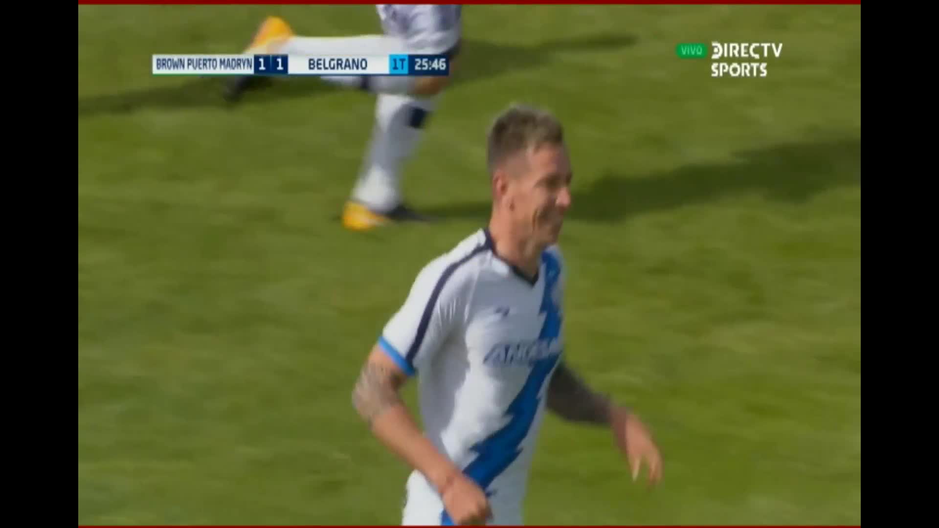 Golazo de Brown para poner el 1-1 ante Belgrano