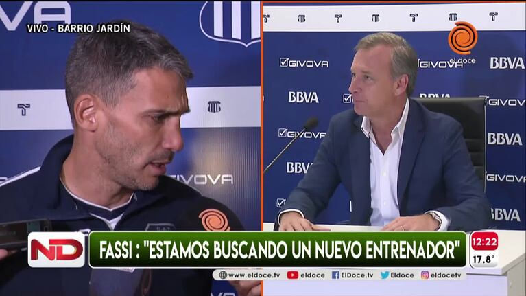 Fassi: "En lo personal hice todo lo posible para que Vojvoda continúe"