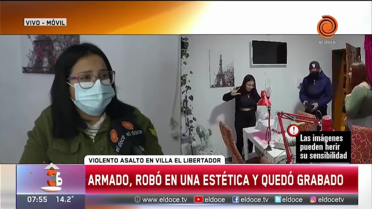 Entró a robar y huyó cuando vio cámaras