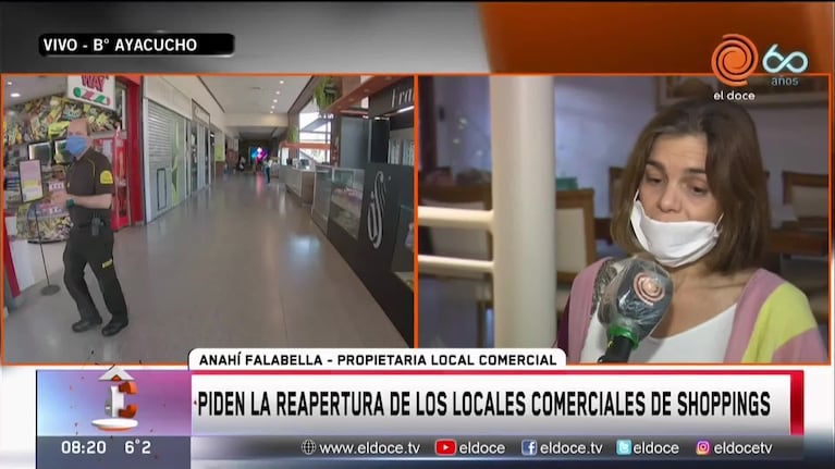 Desesperación en cuarentena: comerciantes de shoppings piden trabajar