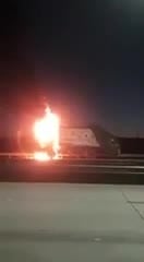 Se incendió un camión de basura