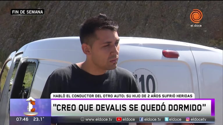 "Para mí se durmió", dijo el hombre que chocó con Mario Devalis