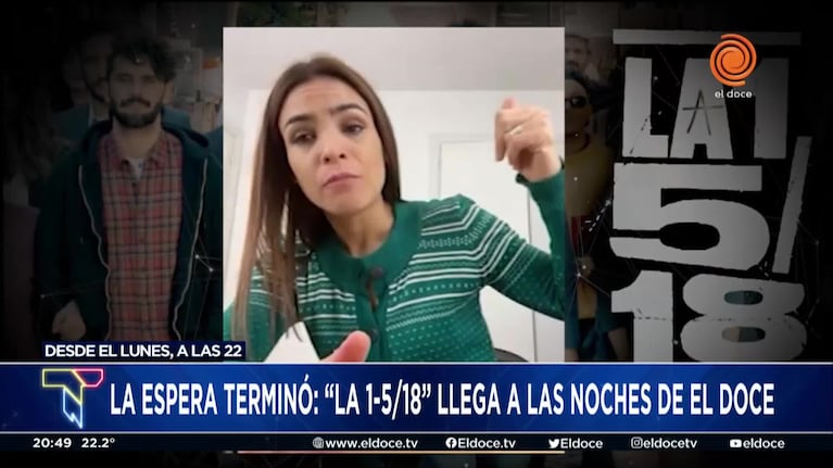 Agustina Cherri, la protagonista de La 1-5/18 