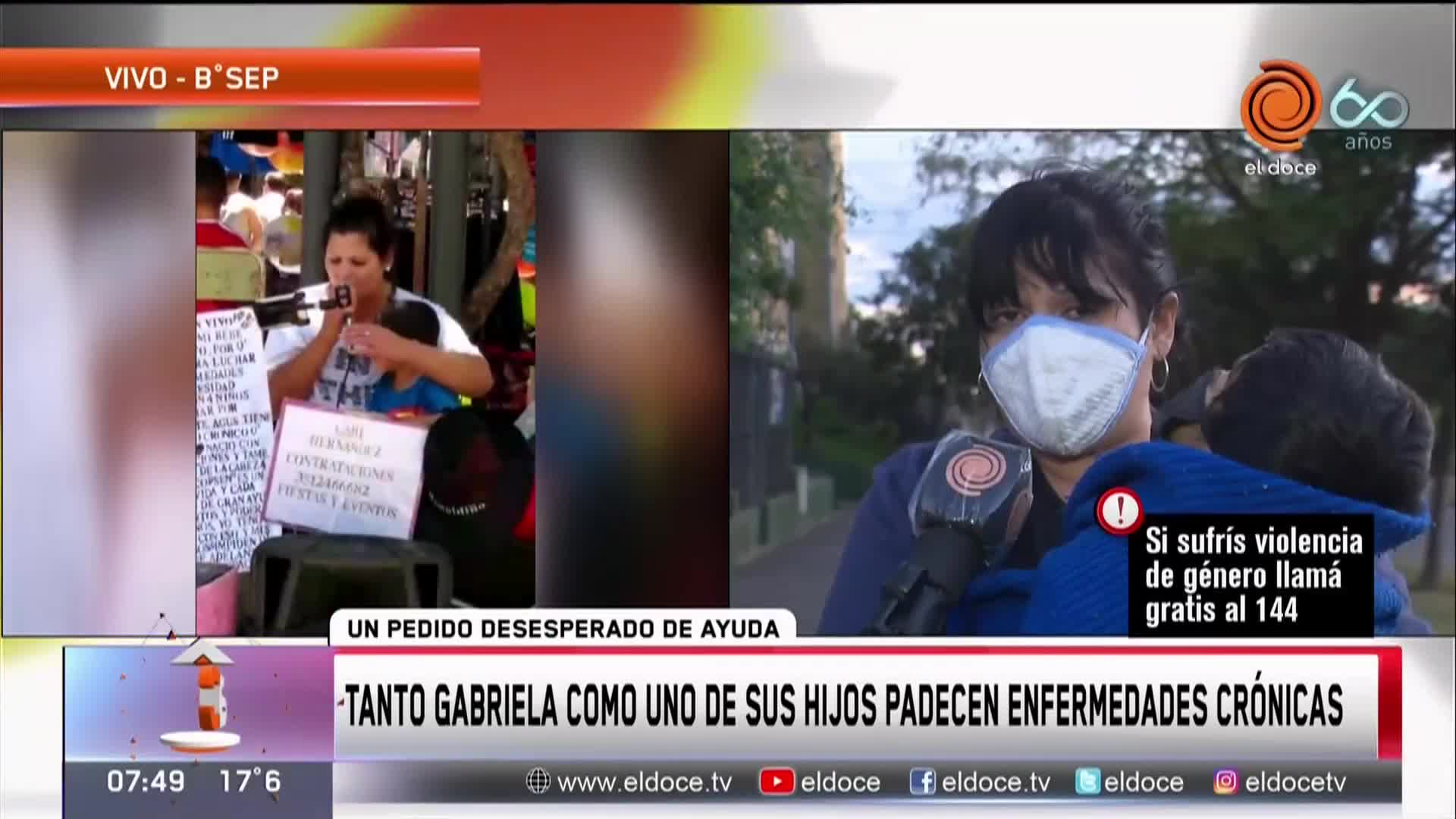 Tiene cuatro hijos, no puede trabajar y no tiene dónde vivir