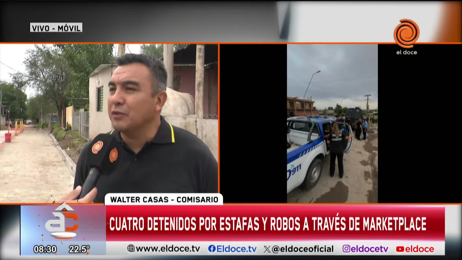 Estafas y detenciones