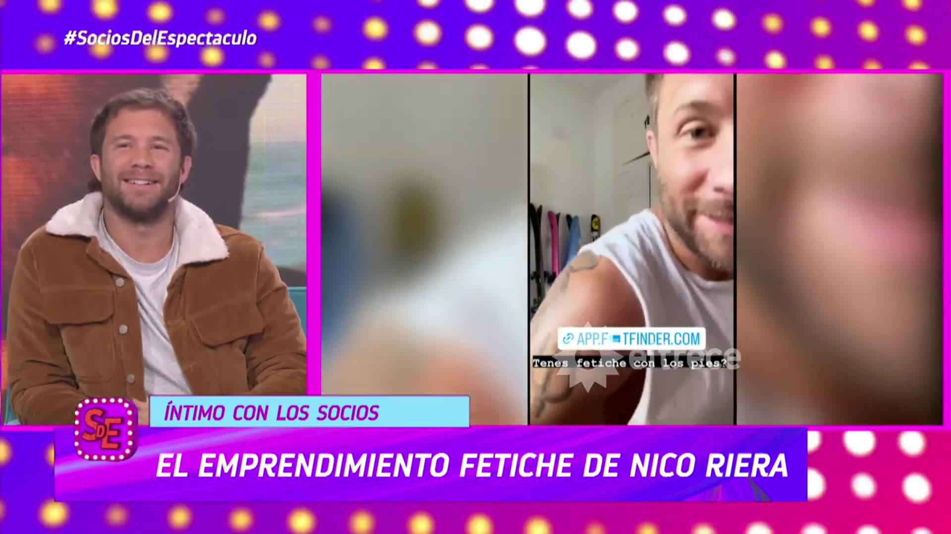 Nico Riera reveló que vende fotos de sus pies