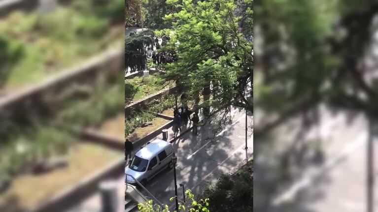 Incidentes en la protesta de inspectores municipales