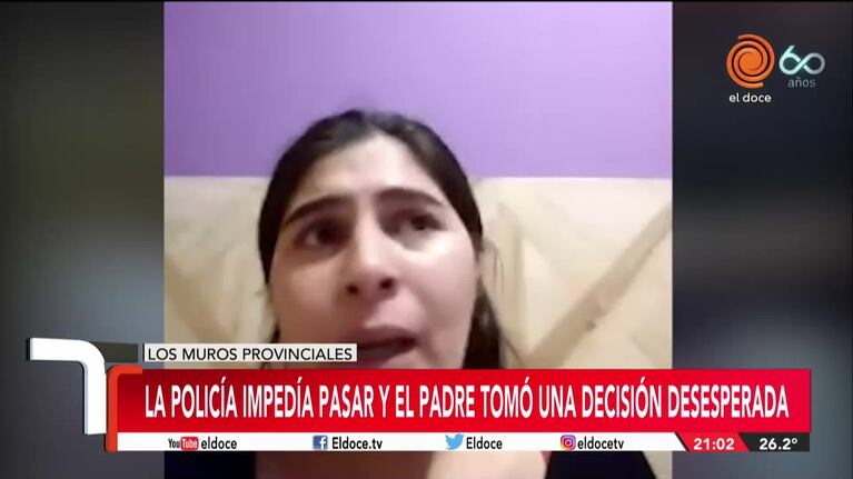 La mamá de la nena con cáncer que retuvieron: "Con la salud tengan piedad"