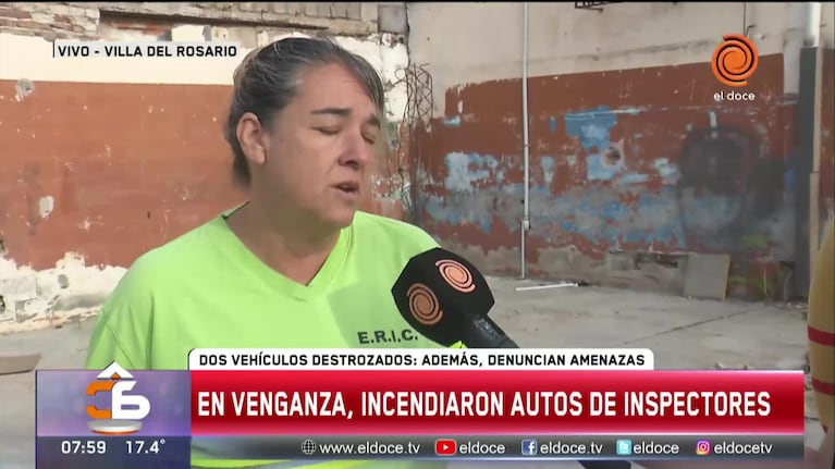 Inspectoras denuncian que les quemaron sus autos por venganza