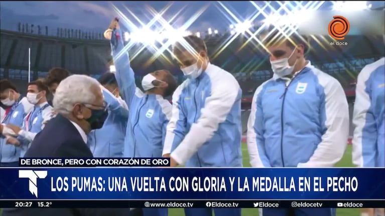 Con la medalla en el pecho: regresaron los Pumas de bronce a Córdoba