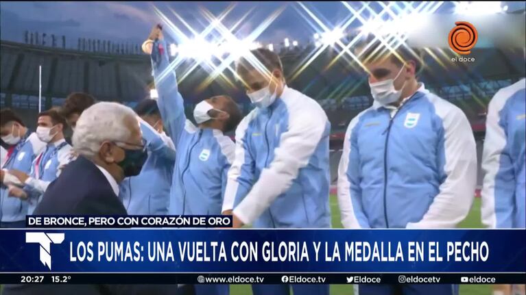 Con la medalla en el pecho: regresaron los Pumas de bronce a Córdoba