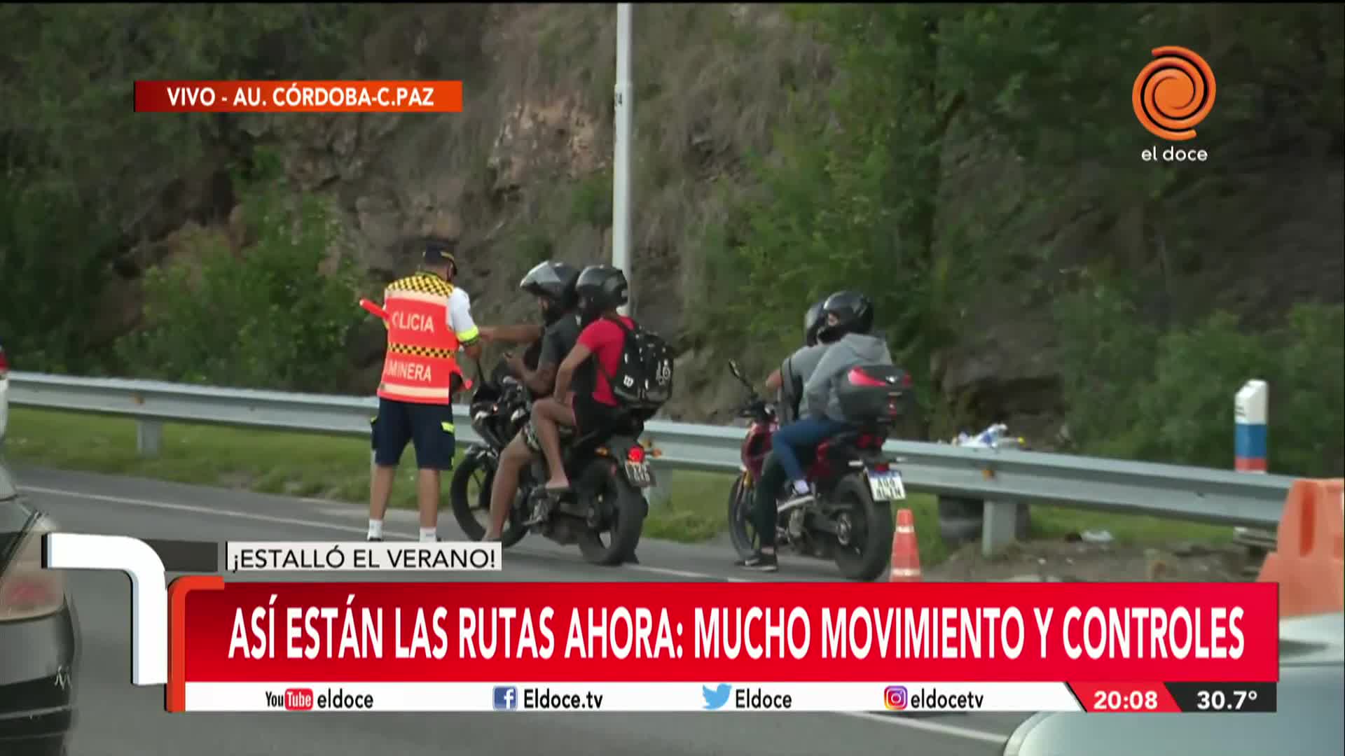 Rutas repletas de turistas en Córdoba: cómo son los estrictos controles