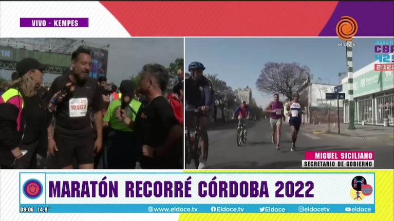 Siciliano completó la Maratón Recorré Córdoba 
